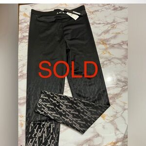 Amiri burnout leggings tights black sz L